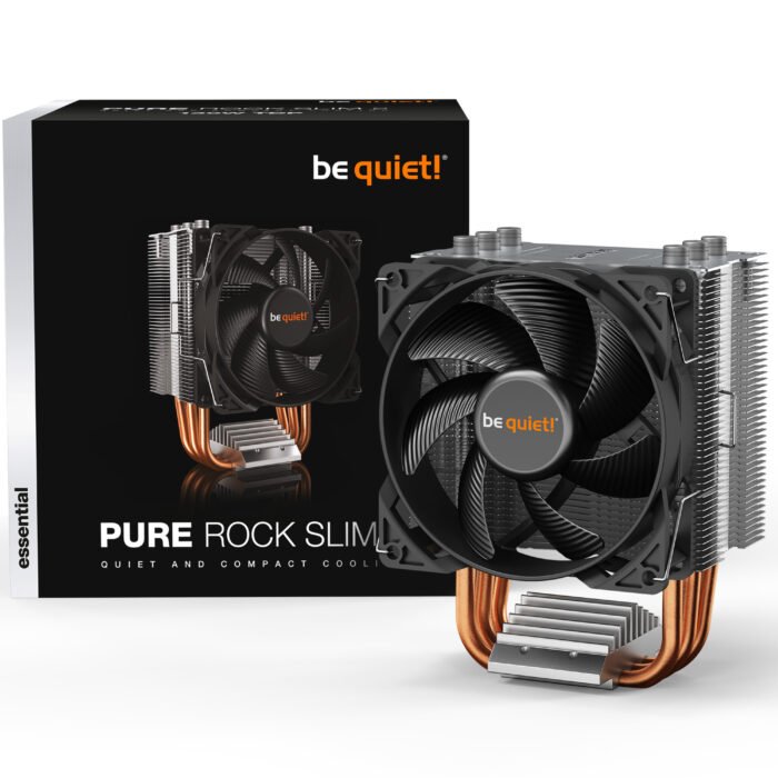 be quiet! Pure Rock Slim 2 CPU Air Cooler be quiet! Pure Rock Slim 2 CPU Air Cooler with 92mm PWM Fan