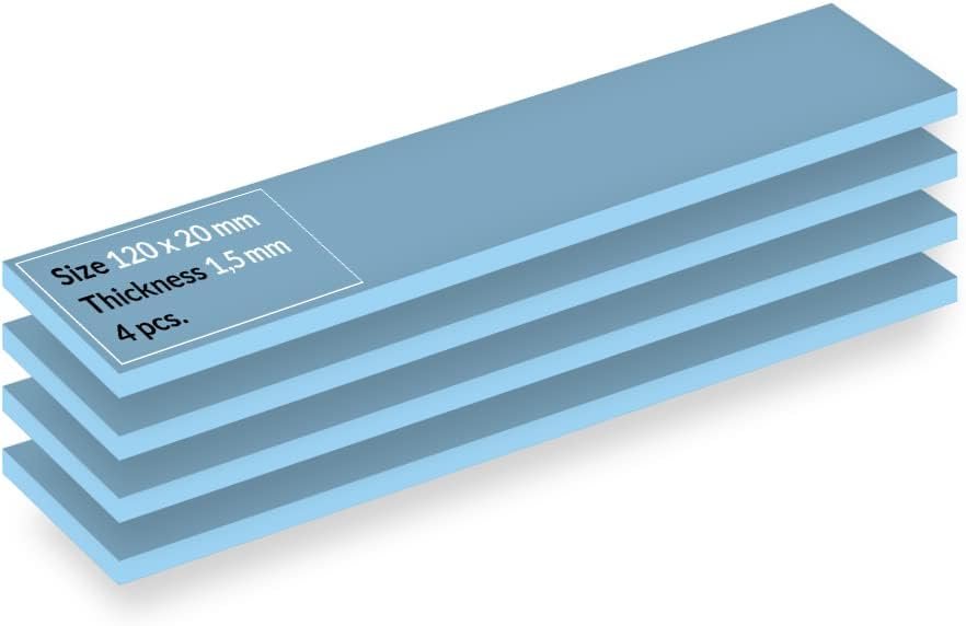 ARCTIC TP-3 Premium Performance Thermal Pads 4-Pack ARCTIC TP-3 Premium Performance Thermal Pads 4-Pack Blue