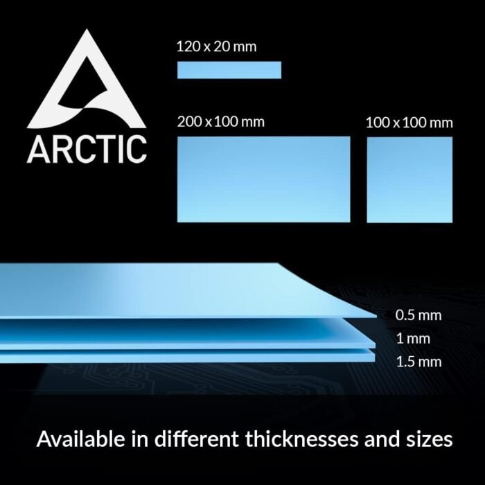 ARCTIC TP-3 Premium Performance Thermal Pads 4-Pack ARCTIC TP-3 Premium Performance Thermal Pads 4-Pack Blue