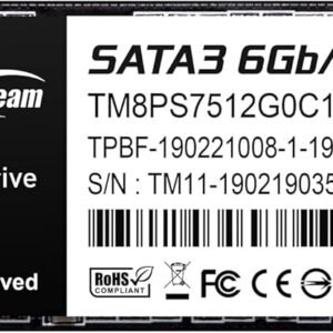 TEAMGROUP MS30 512GB M.2 2280 SATA III Solid State Drive