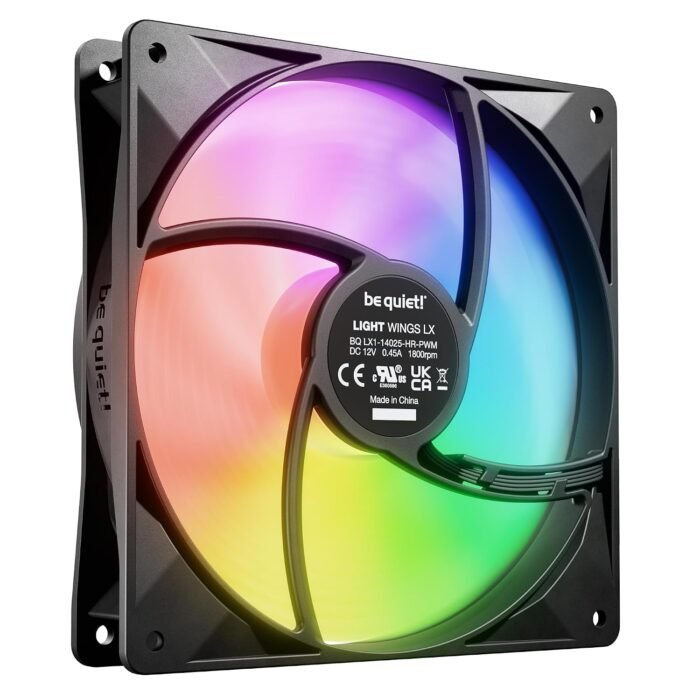 be quiet! Light Wings 140mm PWM High-Speed ARGB Case Fan be quiet! Light Wings 140mm PWM High-Speed ARGB 2200 RPM Case Fan