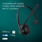 EPOS IMPACT 100 MS Mono USB-C + USB-A Microsoft Teams Headset