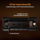 ASUS TUF Gaming A2 USB-C 3.2 Gen 2 M.2 NVMe SSD Enclosure ESD-T1W