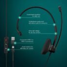 EPOS IMPACT 100 MS Mono USB-C + USB-A Microsoft Teams Headset
