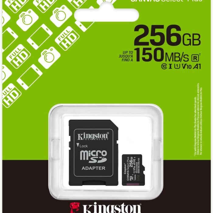 Kingston Canvas Select Plus 256GB microSDXC Class 10 UHS-I Memory Card