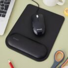 Kensington ErgoSoft Mouse Pad with Gel Wrist Rest Support Black
