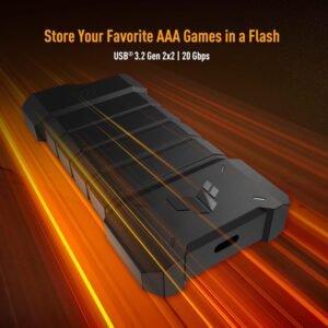 ASUS TUF Gaming A2 USB-C 3.2 Gen 2 M.2 NVMe SSD Enclosure ESD-T1W