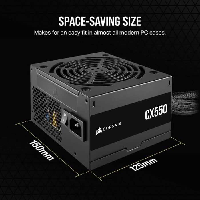 CORSAIR CX550 80 PLUS Bronze 550W Non-Modular ATX Power Supply CORSAIR CX550 80 PLUS Bronze 550W Non-Modular ATX Power Supply Black