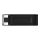 Kingston DataTraveler 70 128GB USB-C USB 3.2 Gen 1 Flash Drive - Black