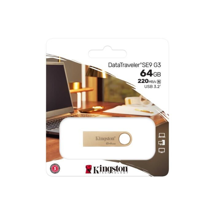 Kingston DataTraveler SE9 G3 64GB Metal USB 3.2 Gen 1 Flash Drive Kingston DataTraveler SE9 G3 64GB Metal USB 3.2 Gen 1 Flash Drive
