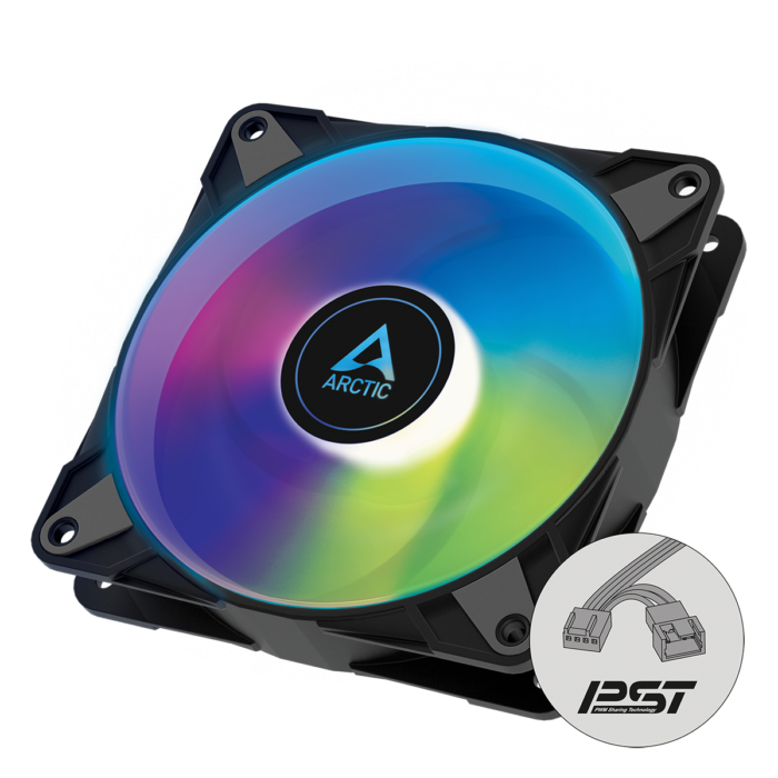 ARCTIC P12 PWM PST A-RGB 120mm PWM PC Case Fan Black