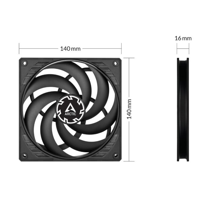 ARCTIC P14 Slim PWM PST 140mm Low Profile Cooling Fan