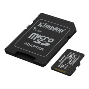 Kingston Canvas Select Plus Gen3 256GB microSDXC UHS-I A1 Memory Card with SD Adapter