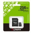 Kingston Canvas Select Plus Gen3 256GB microSDXC UHS-I A1 Memory Card with SD Adapter