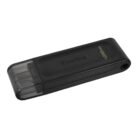 Kingston DataTraveler 70 128GB USB-C USB 3.2 Gen 1 Flash Drive - Black