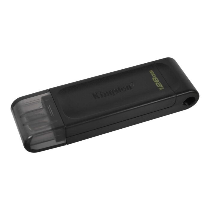 Kingston DataTraveler 70 128GB USB-C USB 3.2 Gen 1 Flash Drive Kingston DataTraveler 70 128GB USB-C USB 3.2 Gen 1 Flash Drive - Black