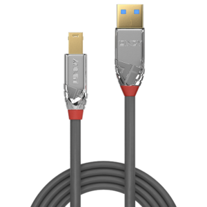 Lindy Cromo Line 2m USB 3.0 Type-A to Type-B Cable Lindy Cromo Line 2m USB 3.0 Type-A Male to USB Type-B Male Cable