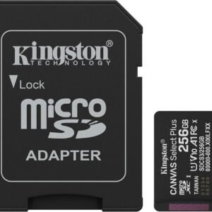 Kingston Canvas Select Plus 256GB microSDXC Class 10 UHS-I Memory Card